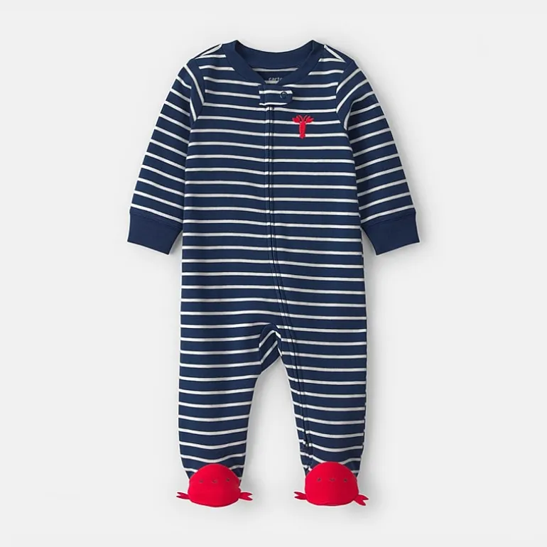 Carter's Lobster Baby Boys Striped Sleep and Play