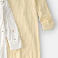 Carter's Purelysoft Baby Girls Round Neck Long Sleeve 2-pc. Nightgown