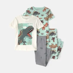 Carter's Toddler Boys Round Neck Short Sleeve 4-pc. Pajama Set