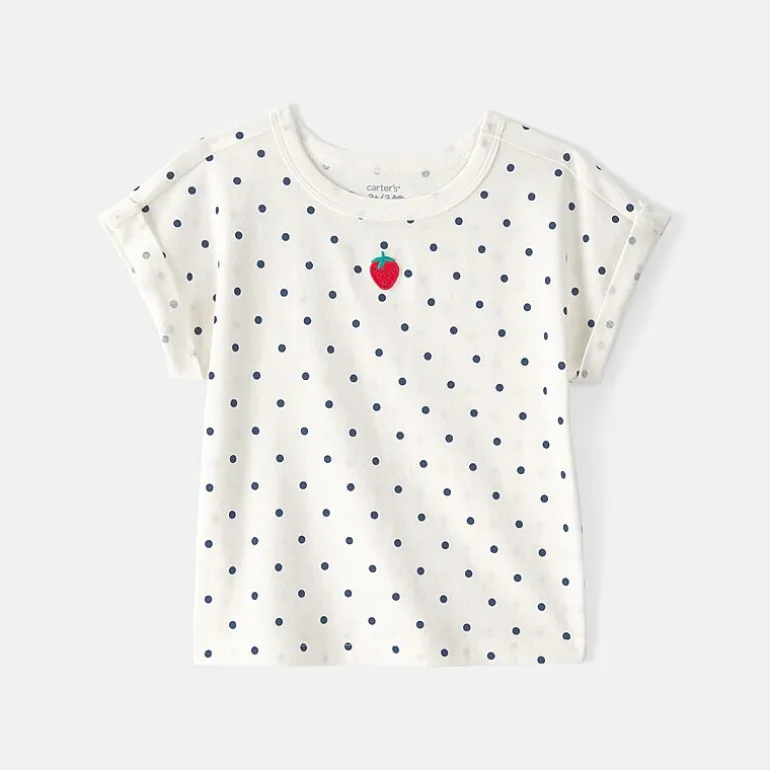 Carter's Toddler Girls Round Neck Short Sleeve T-Shirt