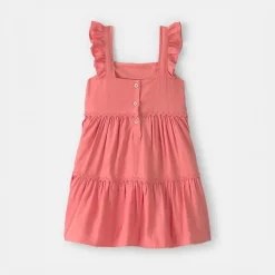 Carter's Toddler Girls Sleeveless Ruffled A-Line Dress