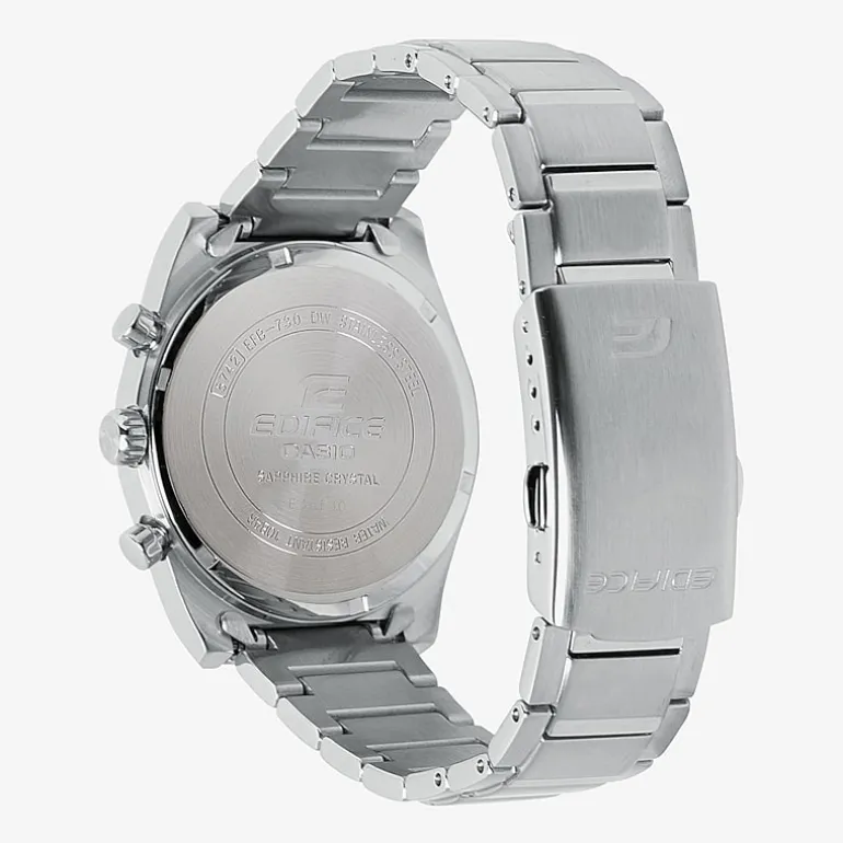 Casio Mens Silver Tone Stainless Steel Bracelet Watch Efb730d-7av