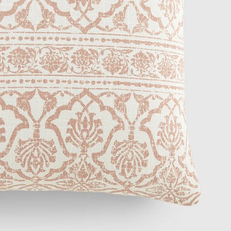 Casual Comfort Antique Floral Cotton Square Throw Pillow
