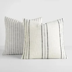 Casual Comfort Bengal Framed Stripe 2-pc. Square Throw Pillow Set