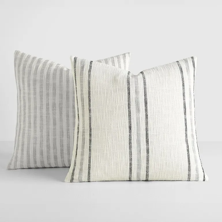 Casual Comfort Bengal Framed Stripe 2-pc. Square Throw Pillow Set