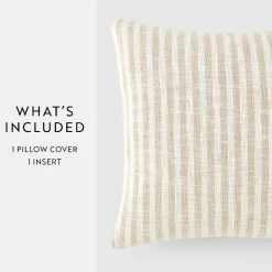 Casual Comfort Bengal Stripe Yarn Dyed Square Throw Pillow