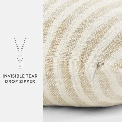 Casual Comfort Bengal Stripe Yarn Dyed Square Throw Pillow