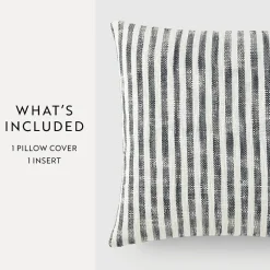 Casual Comfort Bengal Stripe Yarn Dyed Square Throw Pillow