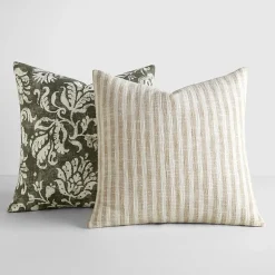 Casual Comfort Bengal Stripe Yarn Dyed 2-pc. Square Throw Pillow Set