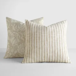 Casual Comfort Bengal Stripe Yarn Dyed 2-pc. Square Throw Pillow Set
