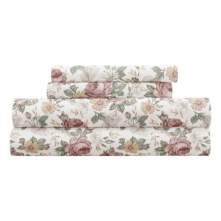 Casual Comfort Blooming Floral Patterned Sheet Set