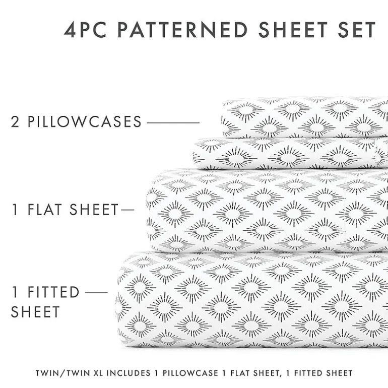 Casual Comfort Boho Pattern Deep Pocket Sheet Set