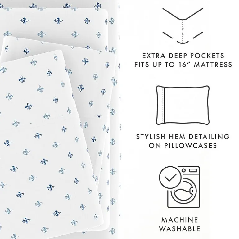 Casual Comfort Boho Pattern Deep Pocket Sheet Set