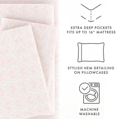 Casual Comfort Boho Pattern Deep Pocket Sheet Set