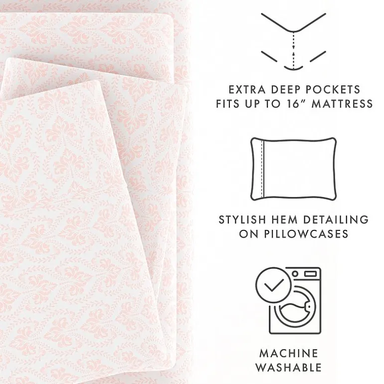 Casual Comfort Boho Pattern Deep Pocket Sheet Set