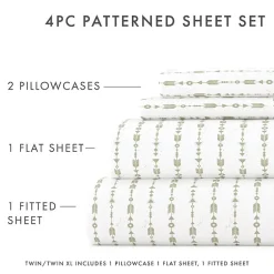 Casual Comfort Boho Pattern Deep Pocket Sheet Set
