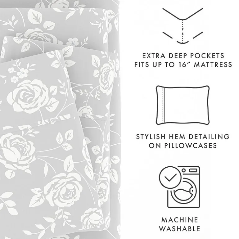 Casual Comfort Boho Pattern Deep Pocket Sheet Set