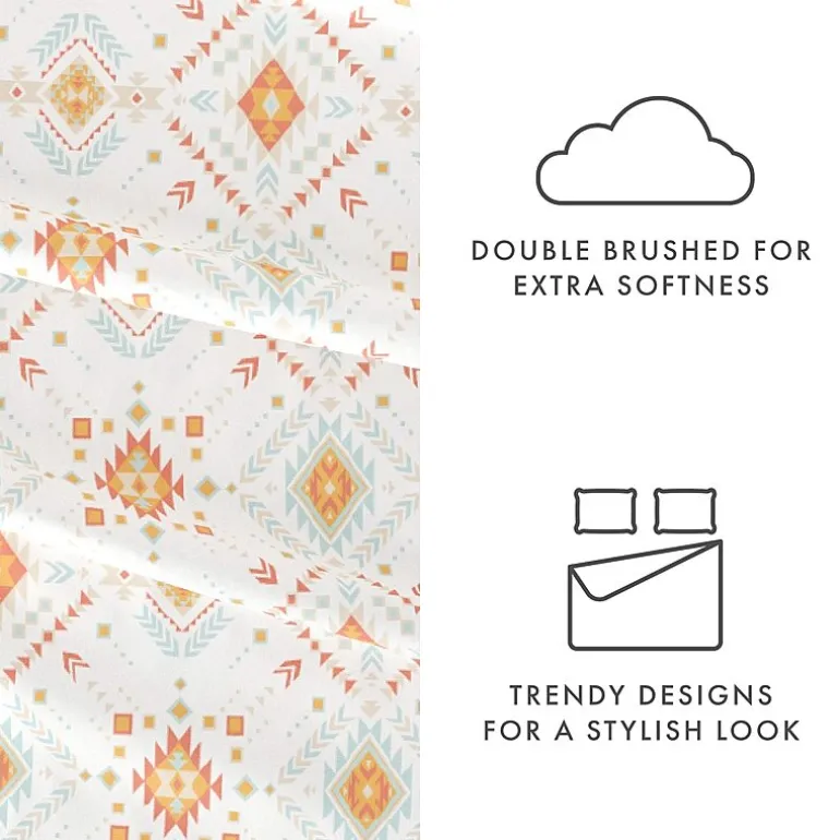 Casual Comfort Boho Pattern Deep Pocket Sheet Set