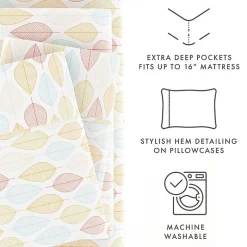 Casual Comfort Boho Pattern Deep Pocket Sheet Set