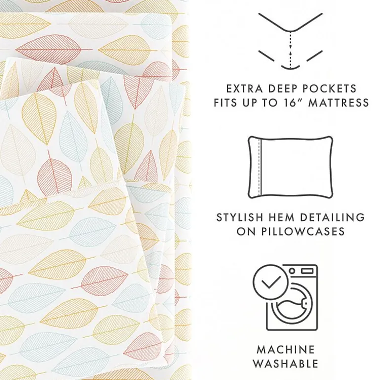 Casual Comfort Boho Pattern Deep Pocket Sheet Set