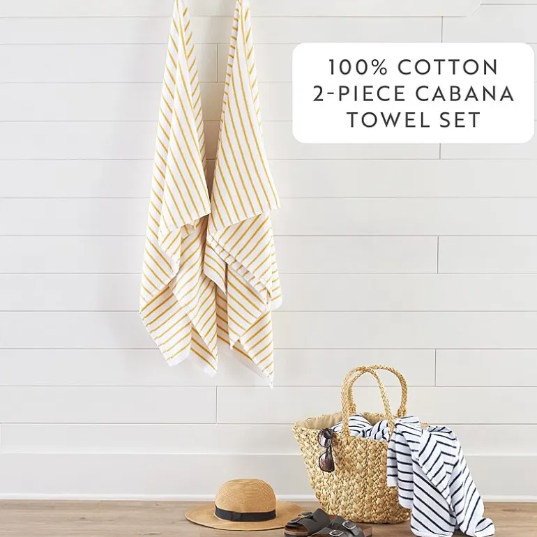 Casual Comfort Cabana Stripe 2 Pack Beach Towel
