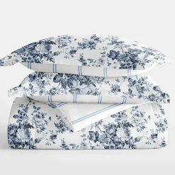 Casual Comfort Cabbage Rose Midweight Down Alternative Comforter Set