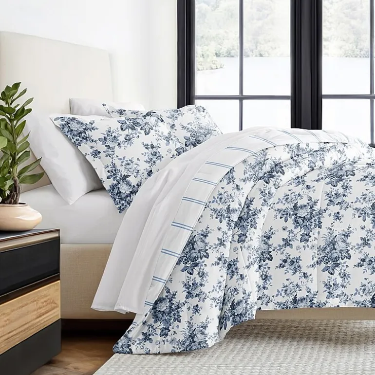 Casual Comfort Cabbage Rose Midweight Down Alternative Comforter Set
