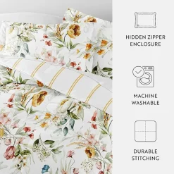 Casual Comfort Chintz Floral Midweight Down Alternative Comforter Set