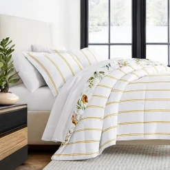 Casual Comfort Chintz Floral Midweight Down Alternative Comforter Set
