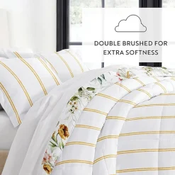 Casual Comfort Chintz Floral Midweight Down Alternative Comforter Set