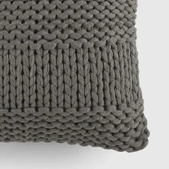 Casual Comfort Chunky Knit Acrylic Square Throw Pillow