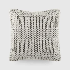 Casual Comfort Chunky Knit Acrylic Square Throw Pillow