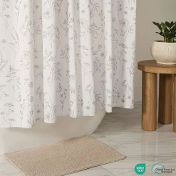 Casual Comfort Cotton Blend Floral Shower Curtain