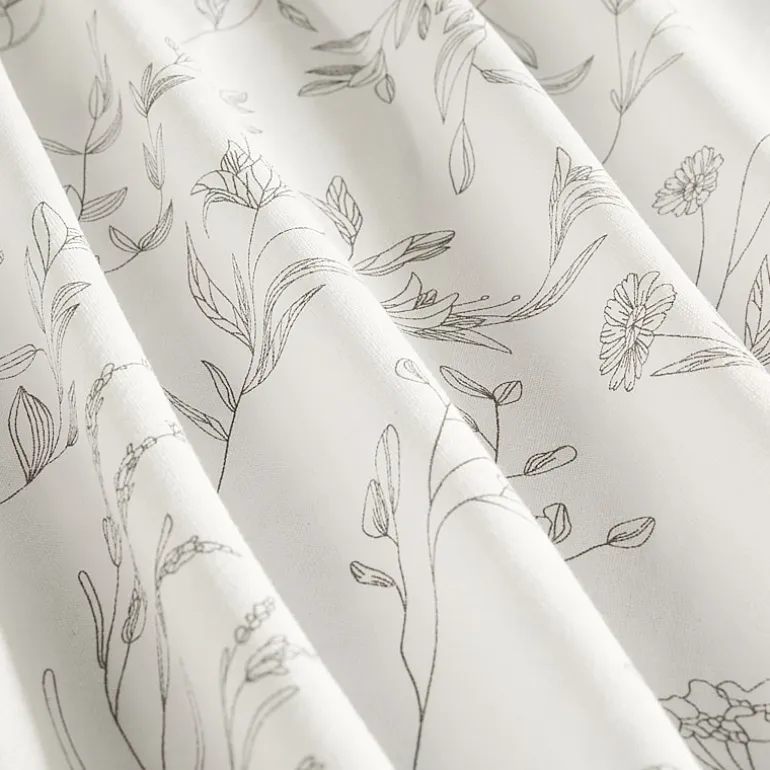 Casual Comfort Cotton Blend Floral Shower Curtain