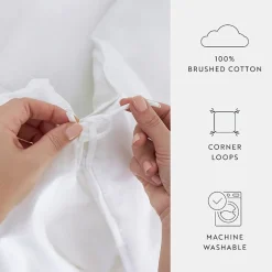 Casual Comfort 100% Cotton Down Alternative Comforter and Duvet Insert