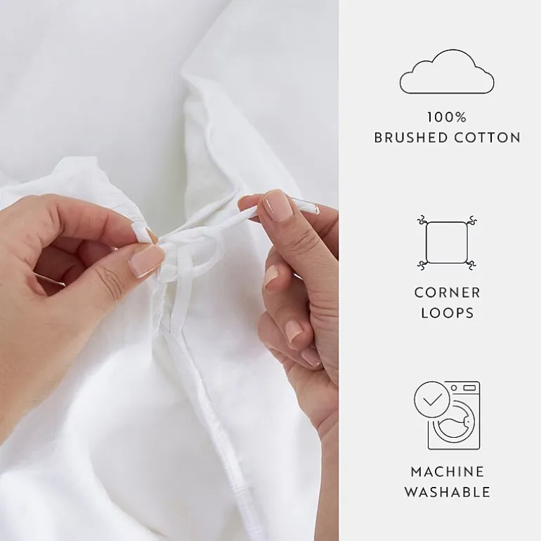 Casual Comfort 100% Cotton Down Alternative Comforter and Duvet Insert