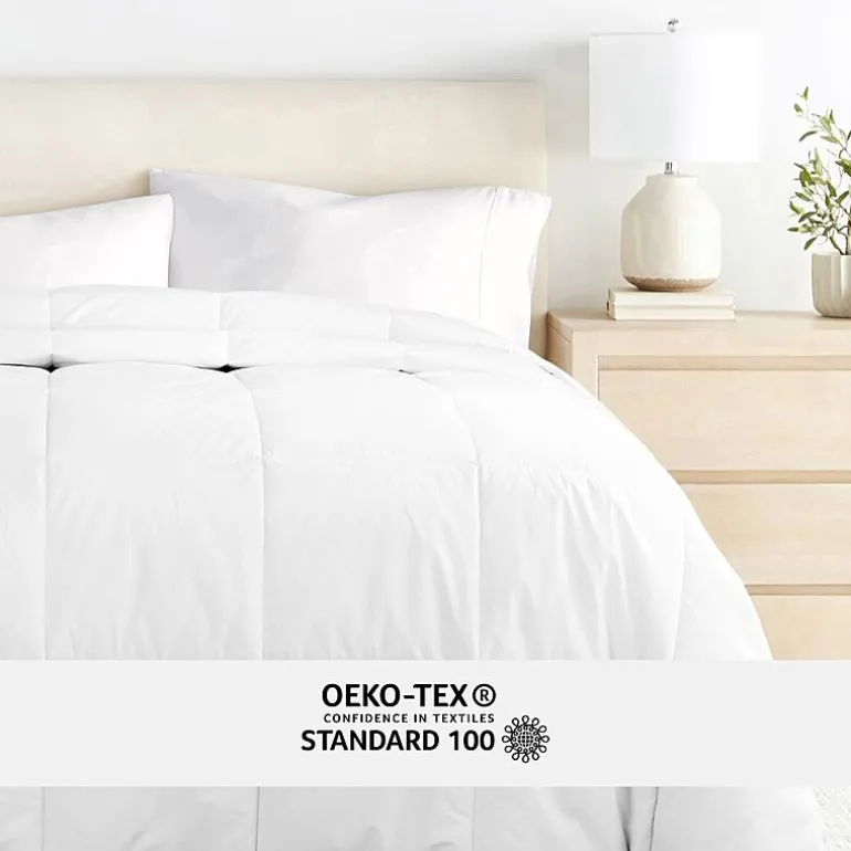 Casual Comfort 100% Cotton Down Alternative Comforter and Duvet Insert