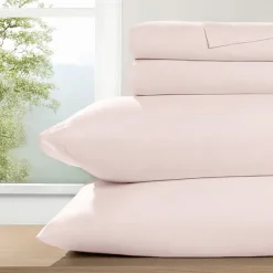 Casual Comfort 100% Cotton Percale Ultra-Soft 4 Piece Sheet Set
