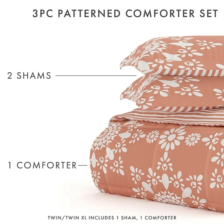 Casual Comfort Daisy Medallion Reversible Down-Alternative Comforter