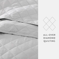 Casual Comfort Diamond Stitch Quilt Set