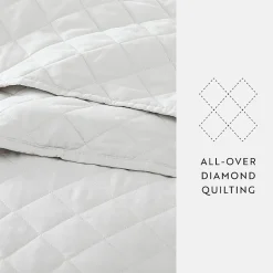 Casual Comfort Diamond Stitch Quilt Set