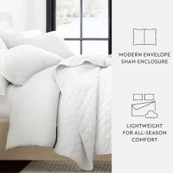 Casual Comfort Diamond Stitch Quilt Set