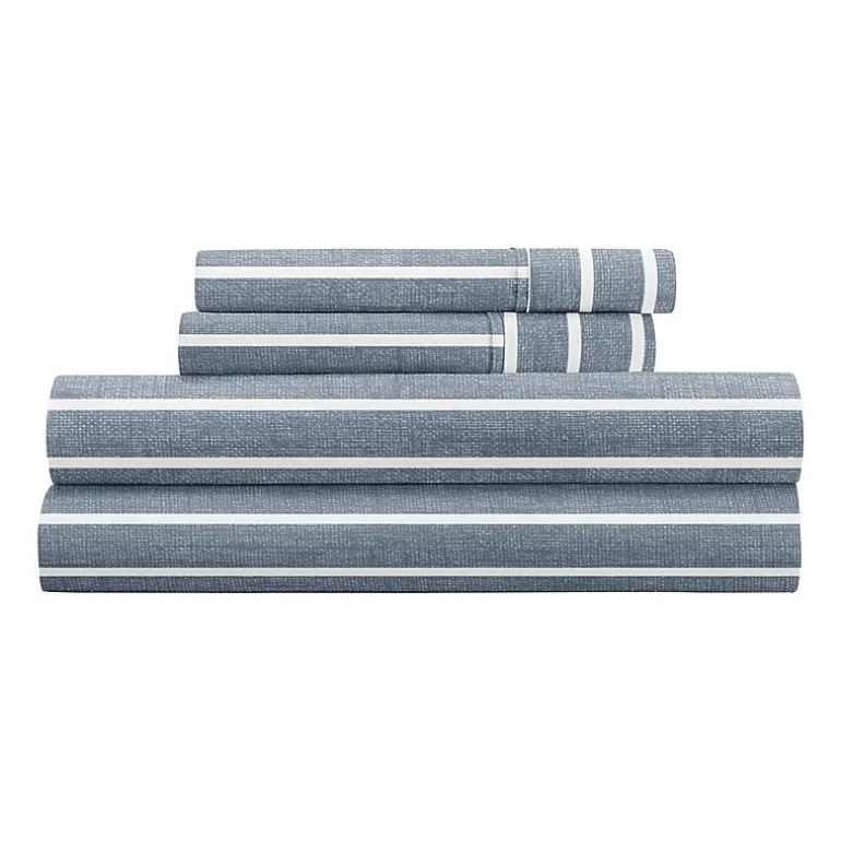 Casual Comfort Distressed Awning Patterned Sheet Set