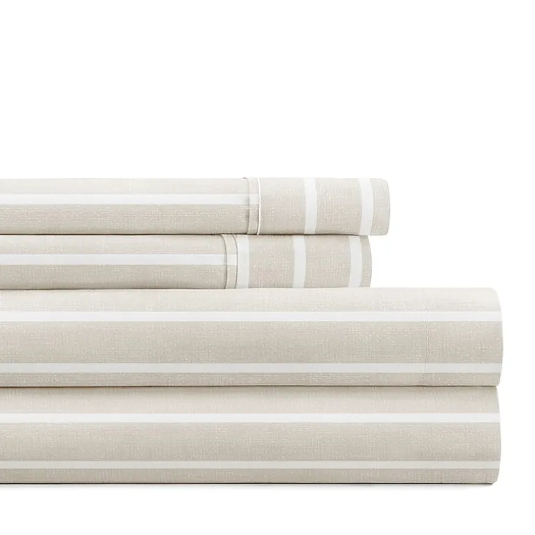 Casual Comfort Distressed Awning Patterned Sheet Set