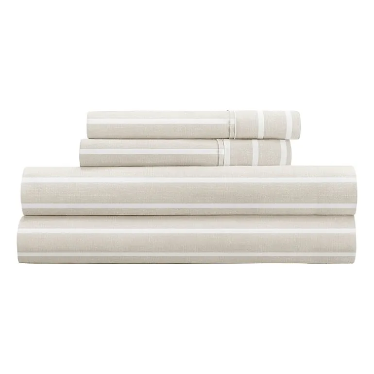 Casual Comfort Distressed Awning Patterned Sheet Set