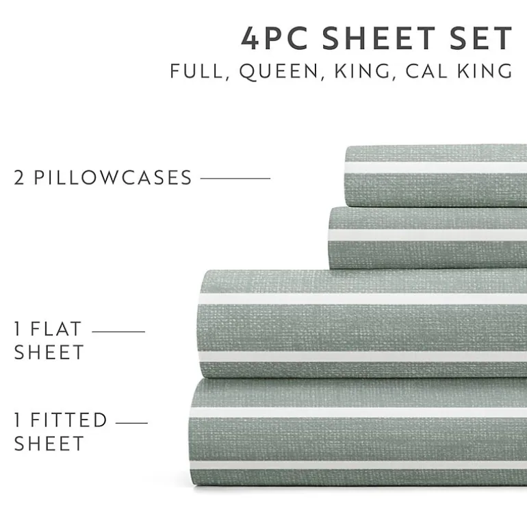 Casual Comfort Distressed Awning Patterned Sheet Set