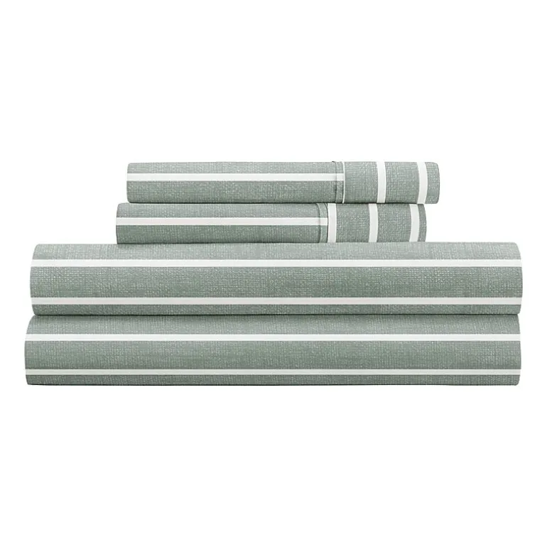 Casual Comfort Distressed Awning Patterned Sheet Set