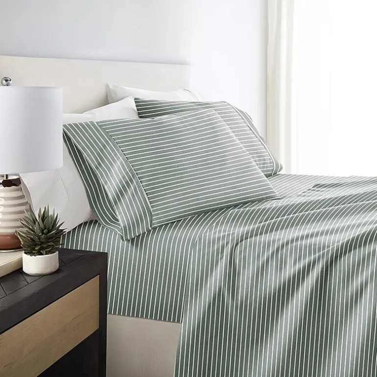 Casual Comfort Distressed Awning Patterned Sheet Set