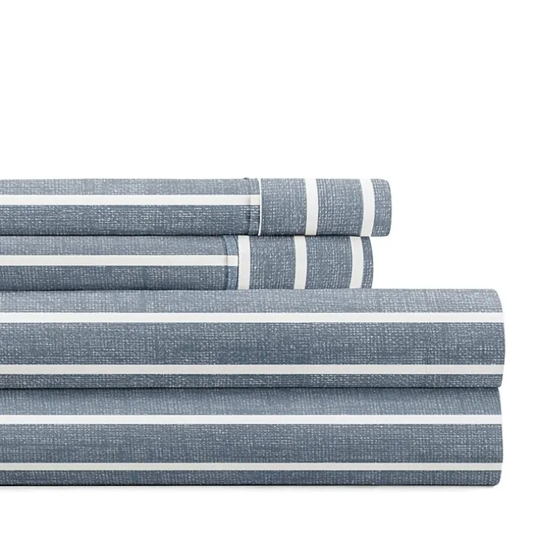Casual Comfort Distressed Awning Patterned Sheet Set