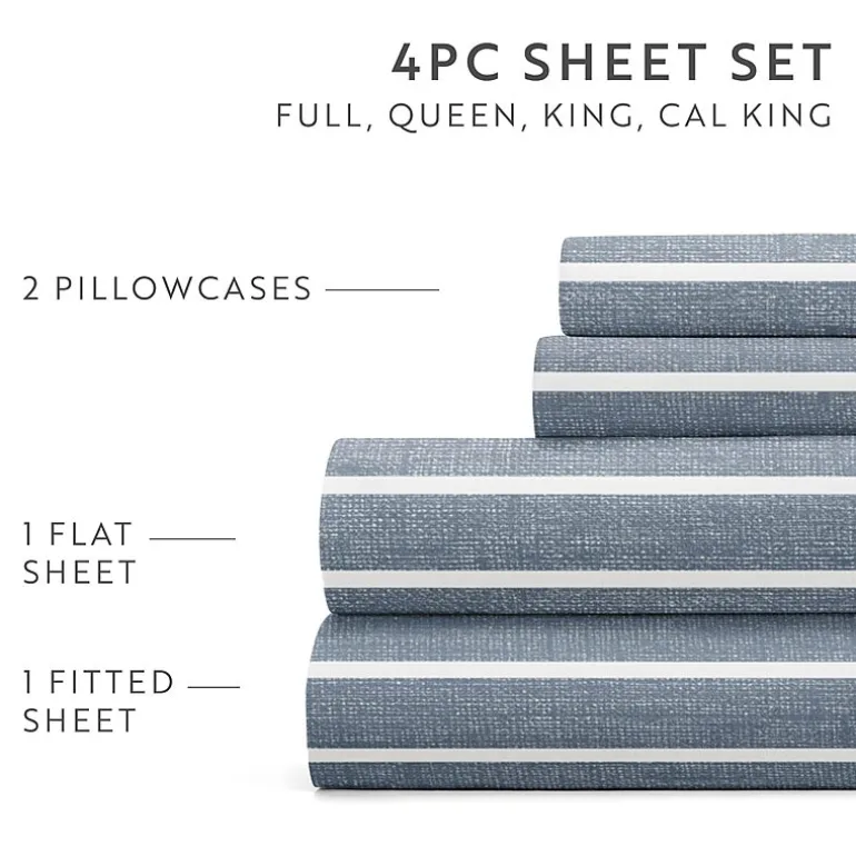 Casual Comfort Distressed Awning Patterned Sheet Set